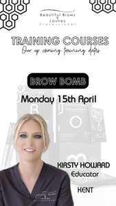 Accredited Official Brow Bomb, Wax and Hybrid Tint Course with Kirsty